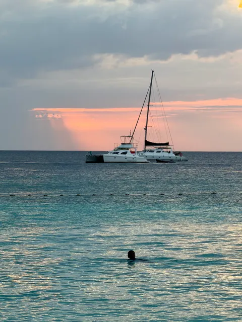 A sailing boat at sunset, Tanzania