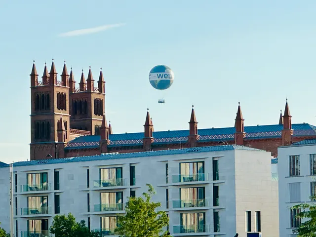 A balloon above Berlin’s rooftops, Germany