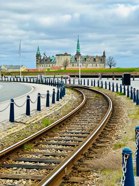 Railway tracks beside the waterfront, Sweden