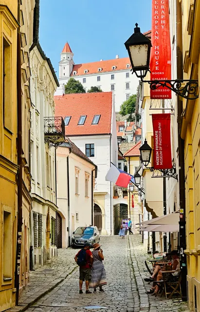 A narrow lane in Bratislava, Slovakia