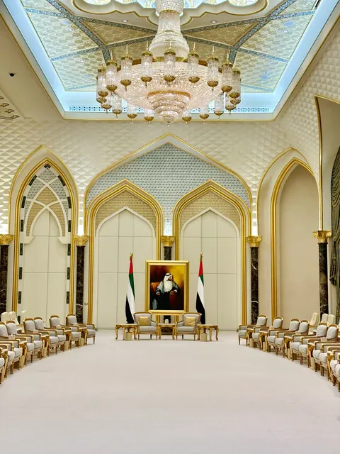 A richly decorated palace interior, United Arab Emirates
