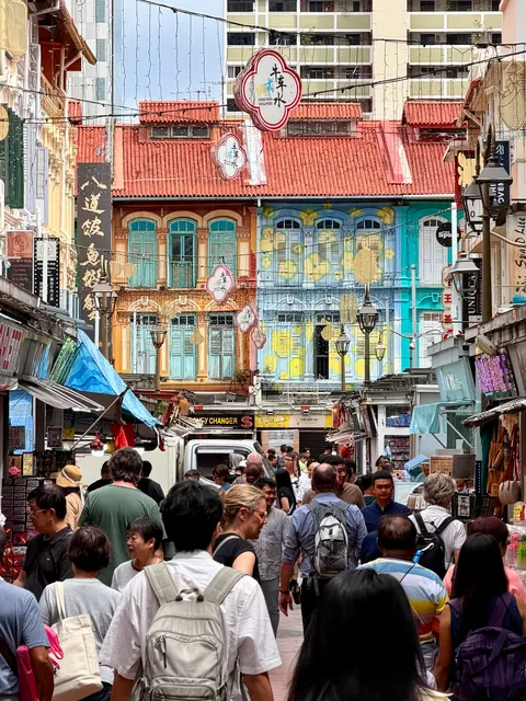 A busy street in Singapore’s Chinatown, Singapore