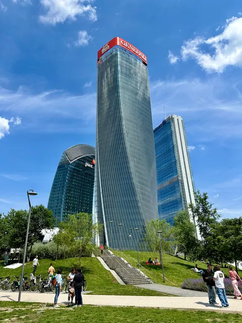 Modern towers in Milan, Italy
