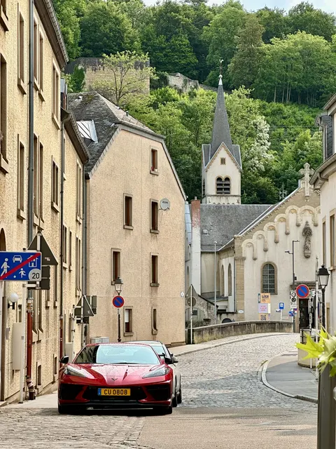 A quiet street in Luxembourg, Luxembourg