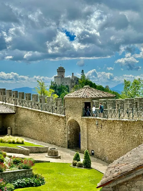 Fortress walls around a garden, San Marino