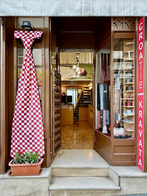 A small shop filled with framed artwork, Croatia