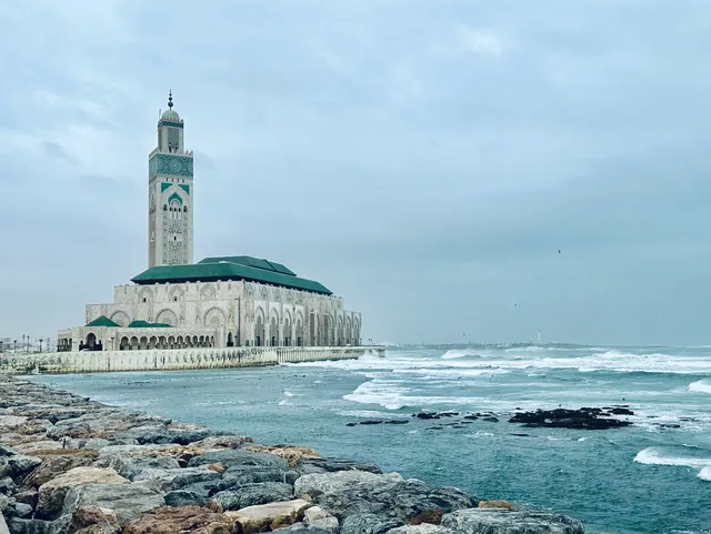 Hassan II Mosque beside the Atlantic, Morocco
