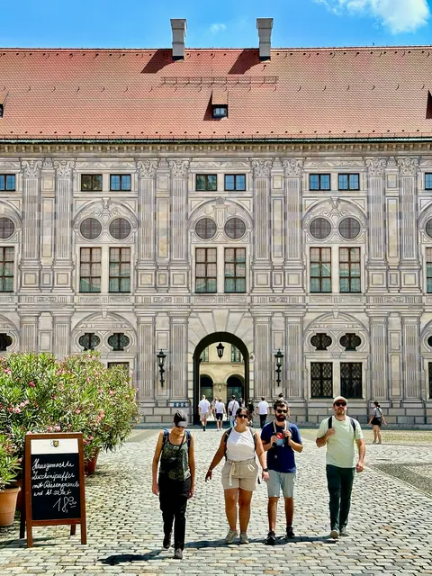 A historic building with painted facades, Germany