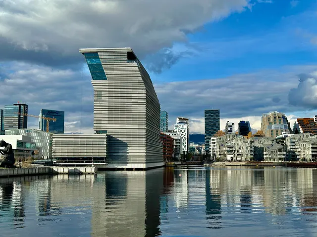 Oslo’s waterfront and modern skyline, Norway