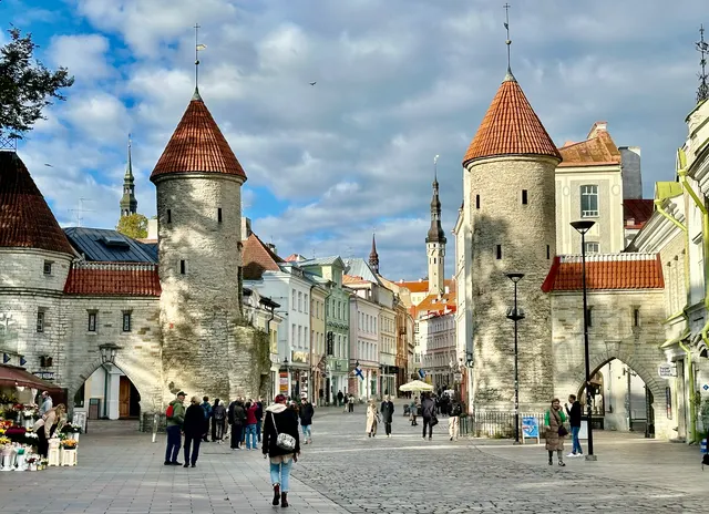Tallinn’s old town gates, Estonia