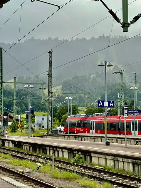 A train at a mountain station, Germany