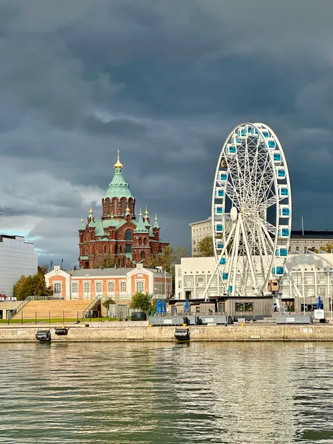 Helsinki’s waterfront and Ferris wheel, Finland