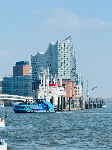 The Elbphilharmonie across the harbor, Germany