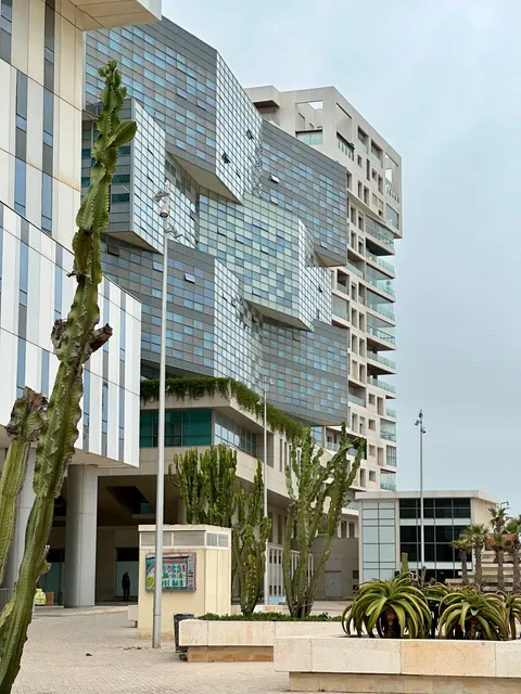 Modern apartment facades in Morocco, Morocco