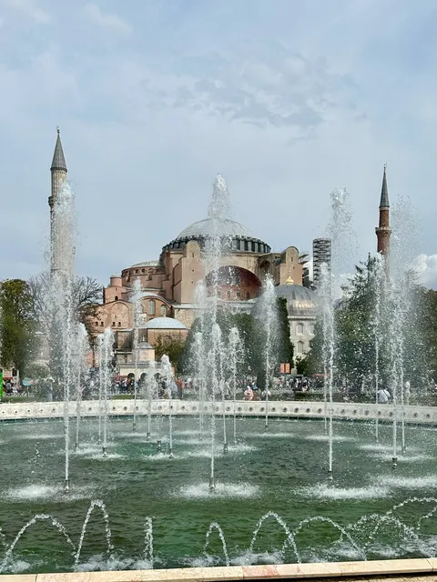 Hagia Sophia beyond a fountain, Turkey