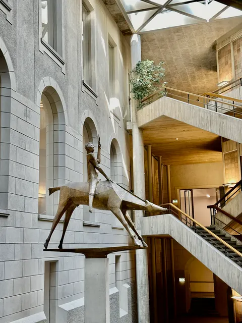 A modern interior inside an old building, Switzerland