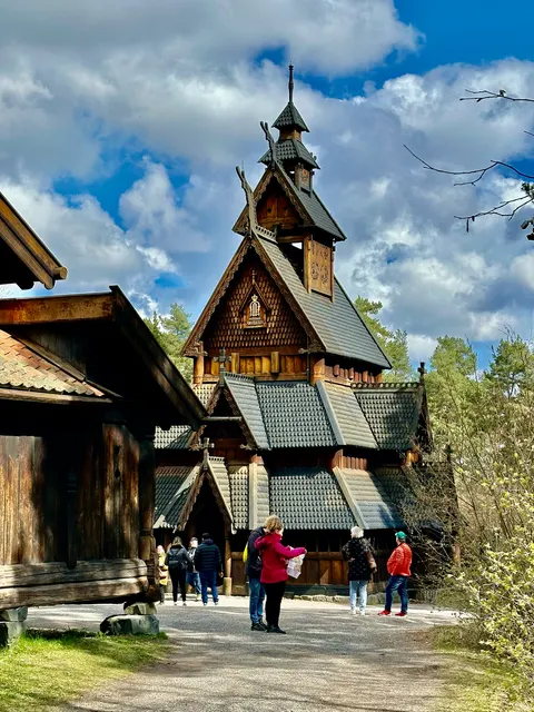 A traditional wooden stave church, Norway