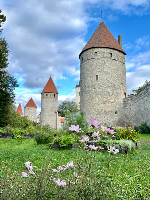 A round tower beside the city walls, Estonia