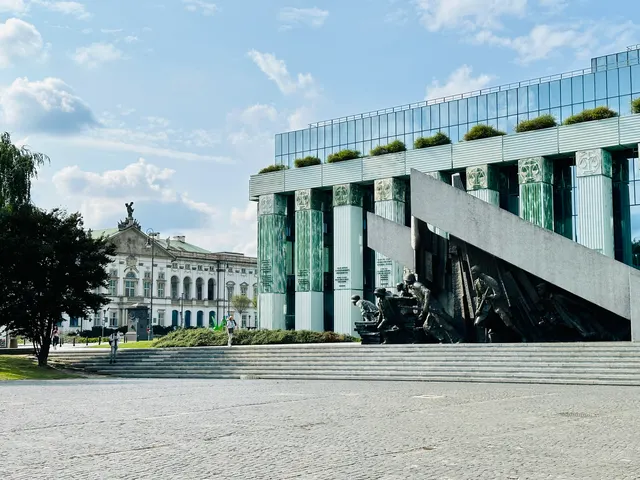 A modern museum facade, Poland