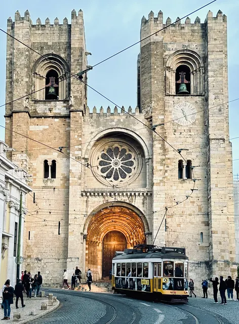 The twin towers of Lisbon Cathedral, Portugal