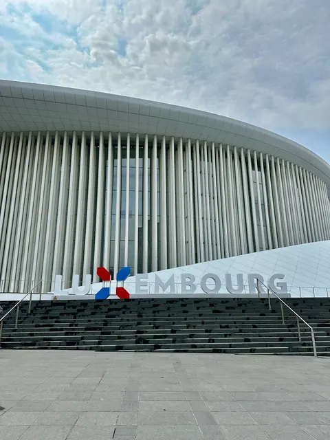 The curved Luxembourg Philharmonie, Luxembourg