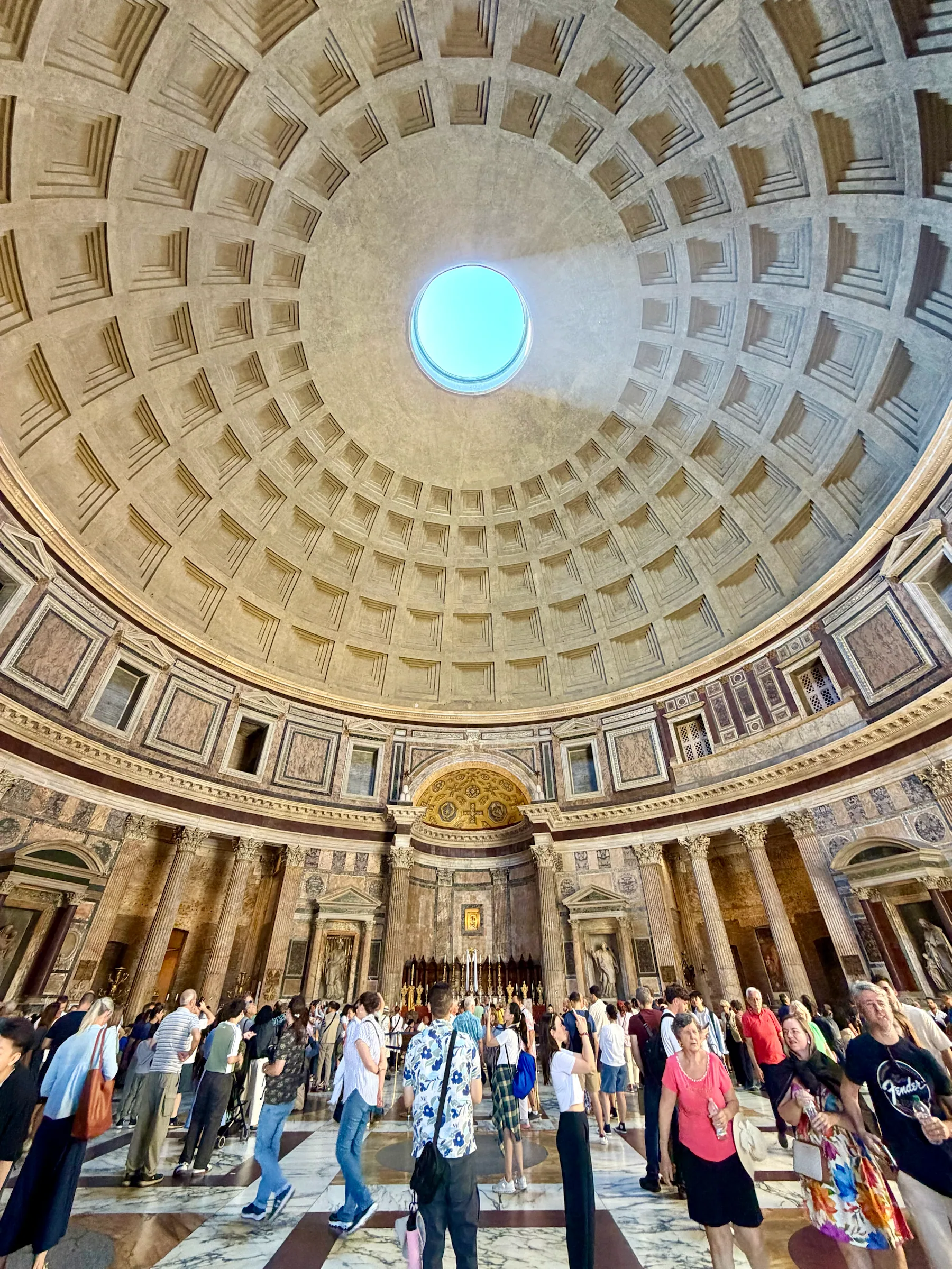 Sunlight entering the Pantheon, Italy