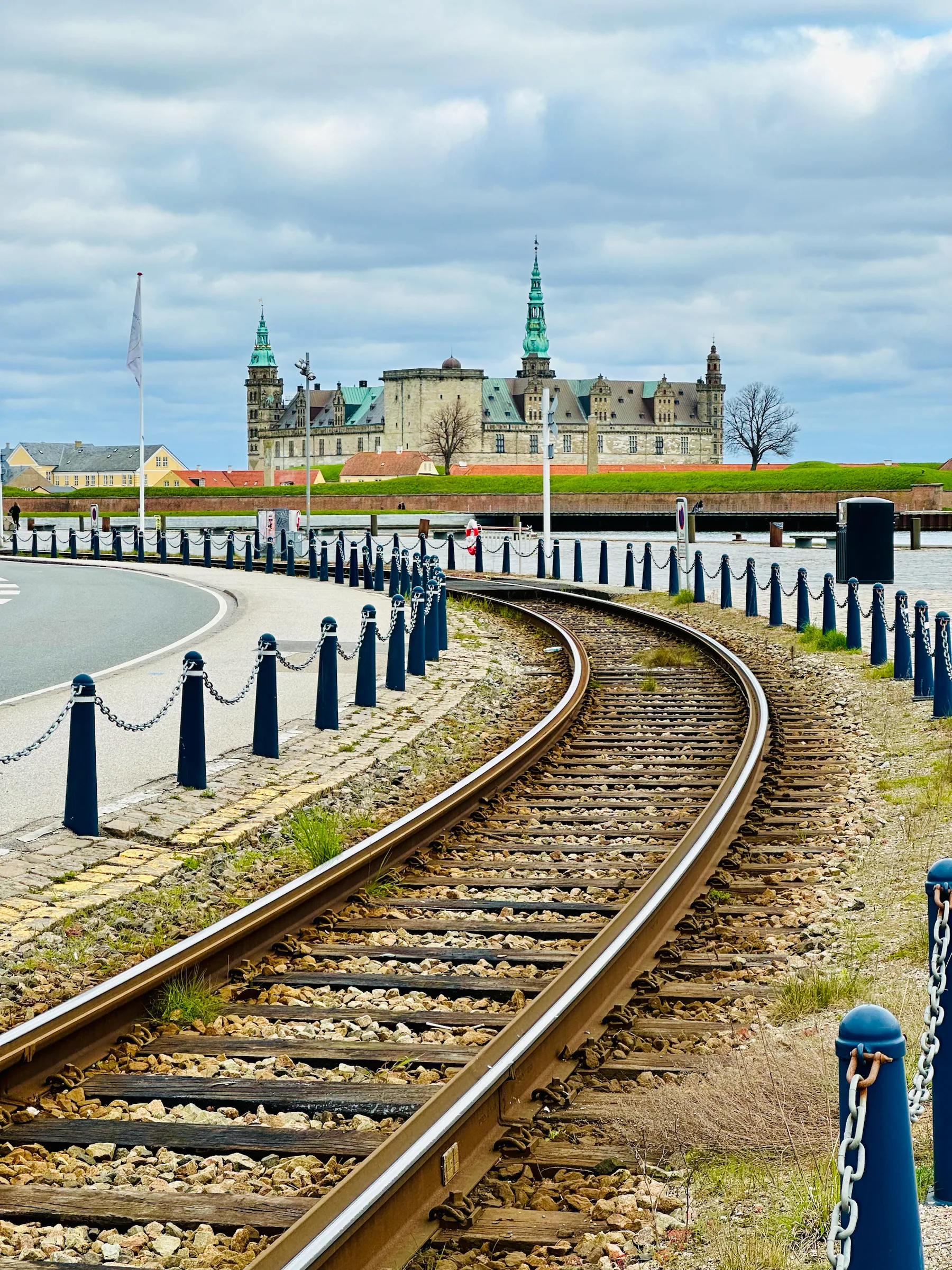 Railway tracks beside the waterfront, Sweden