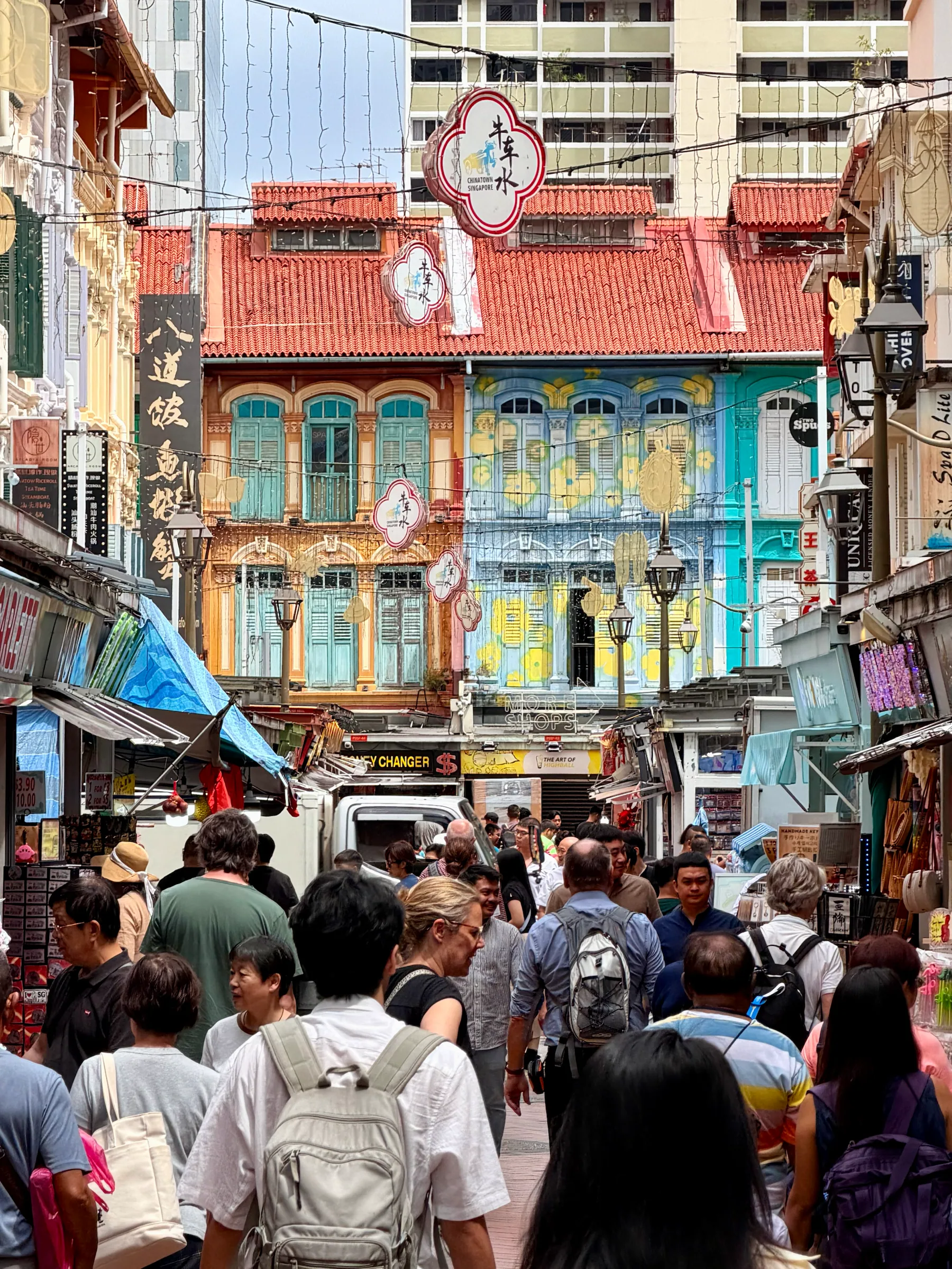 A busy street in Singapore’s Chinatown, Singapore