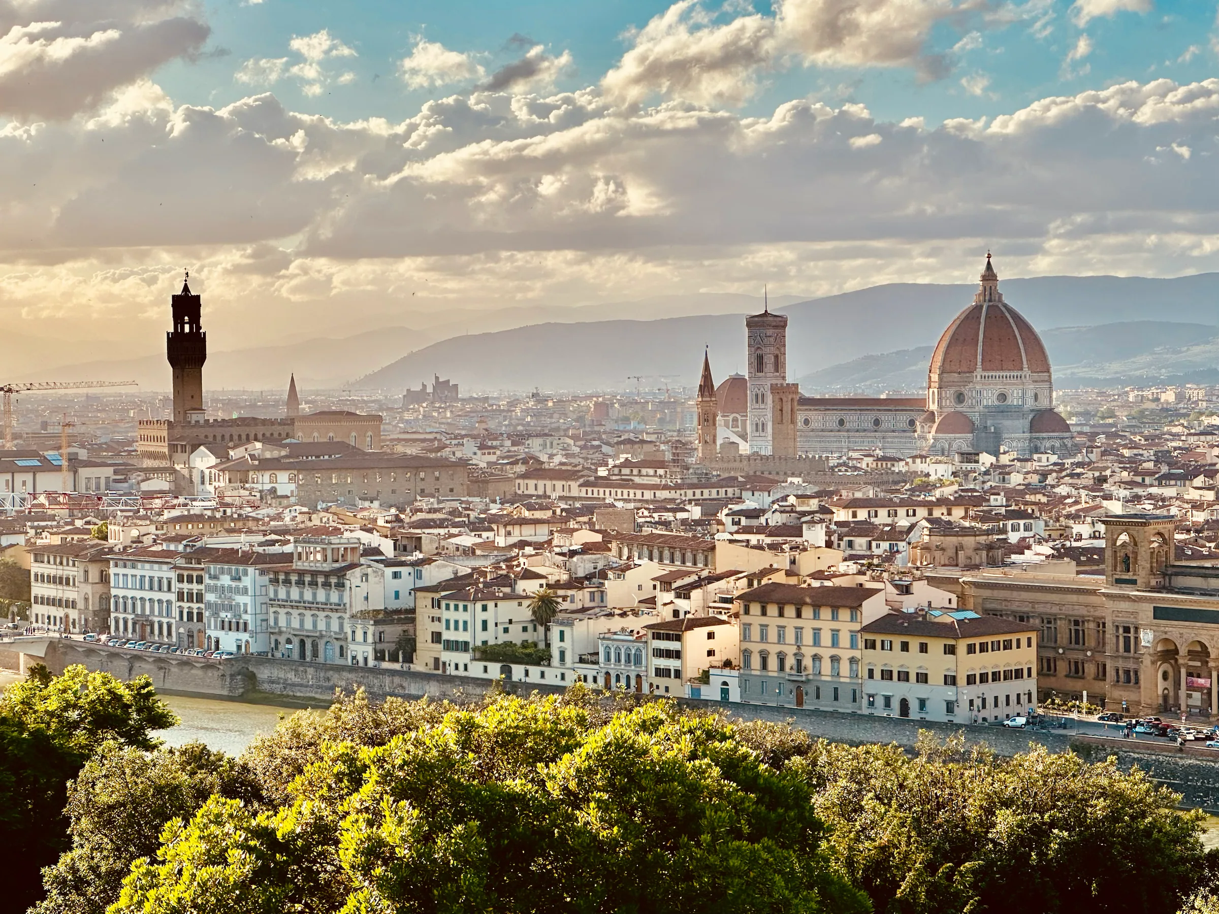 Florence at sunset, Italy