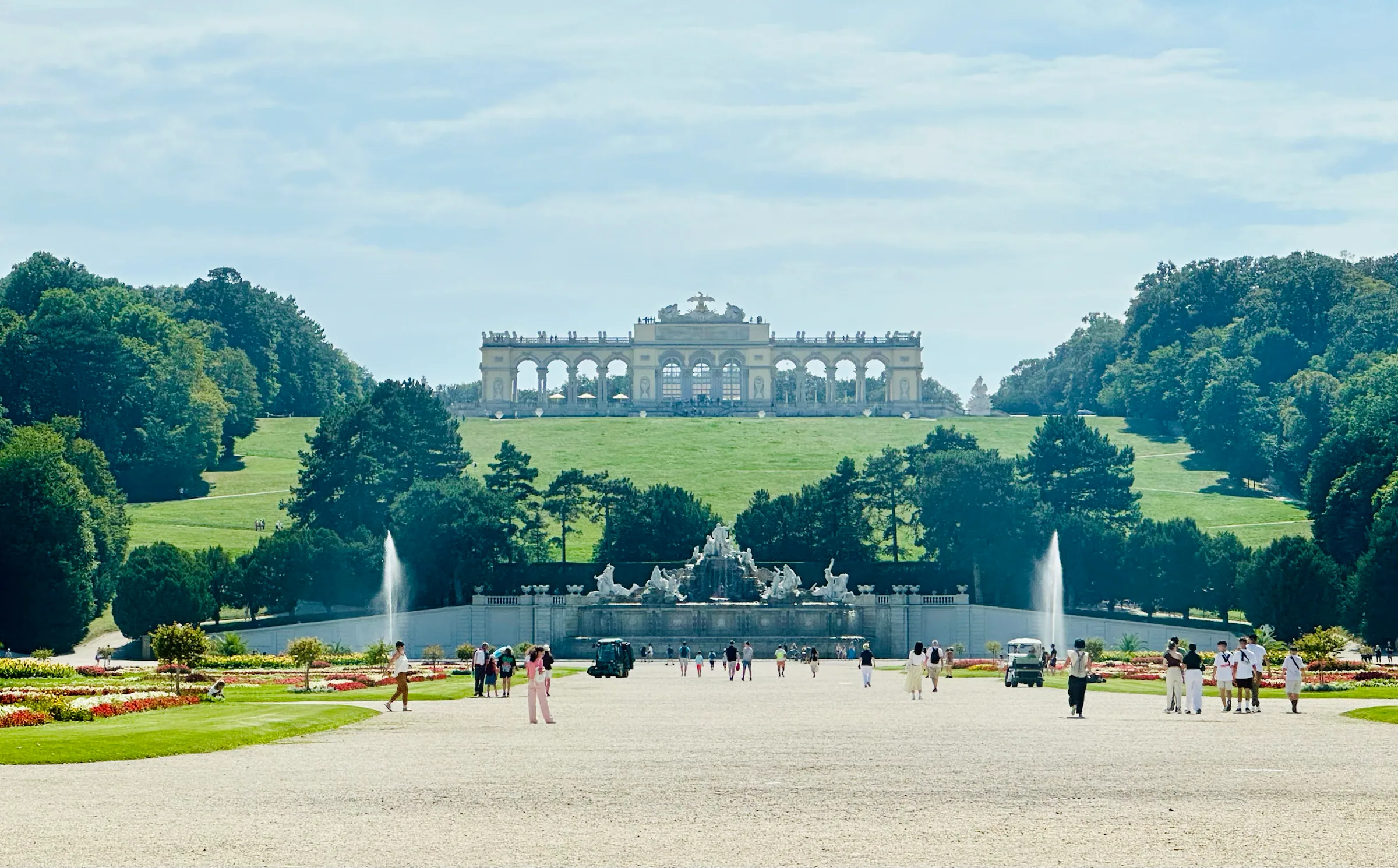 Schönbrunn Palace beyond its gardens, Austria