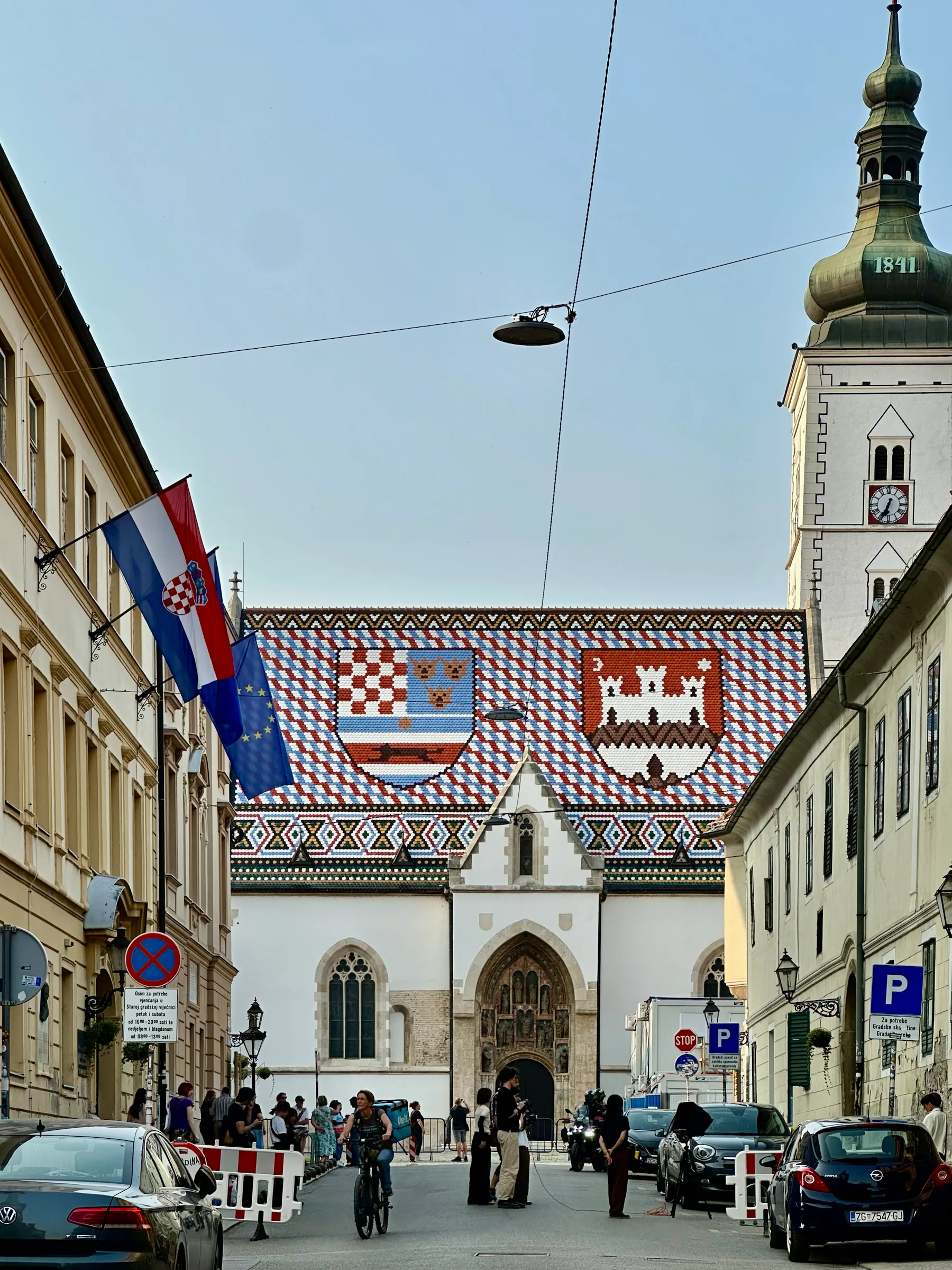St Mark’s Church and its tiled roof, Croatia