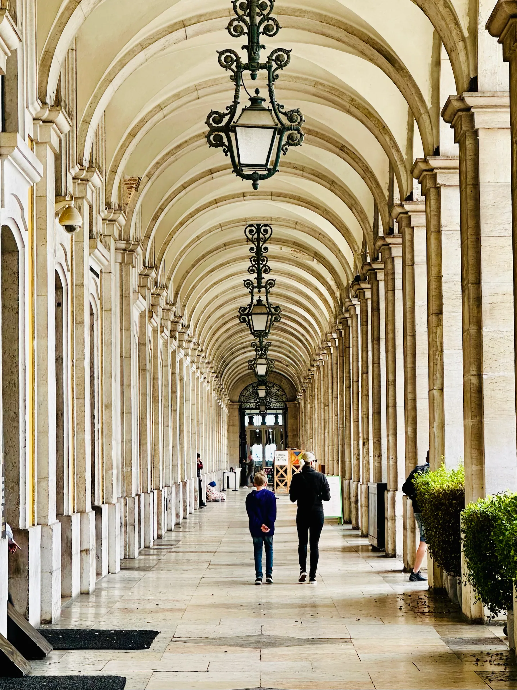 A long vaulted arcade, Portugal