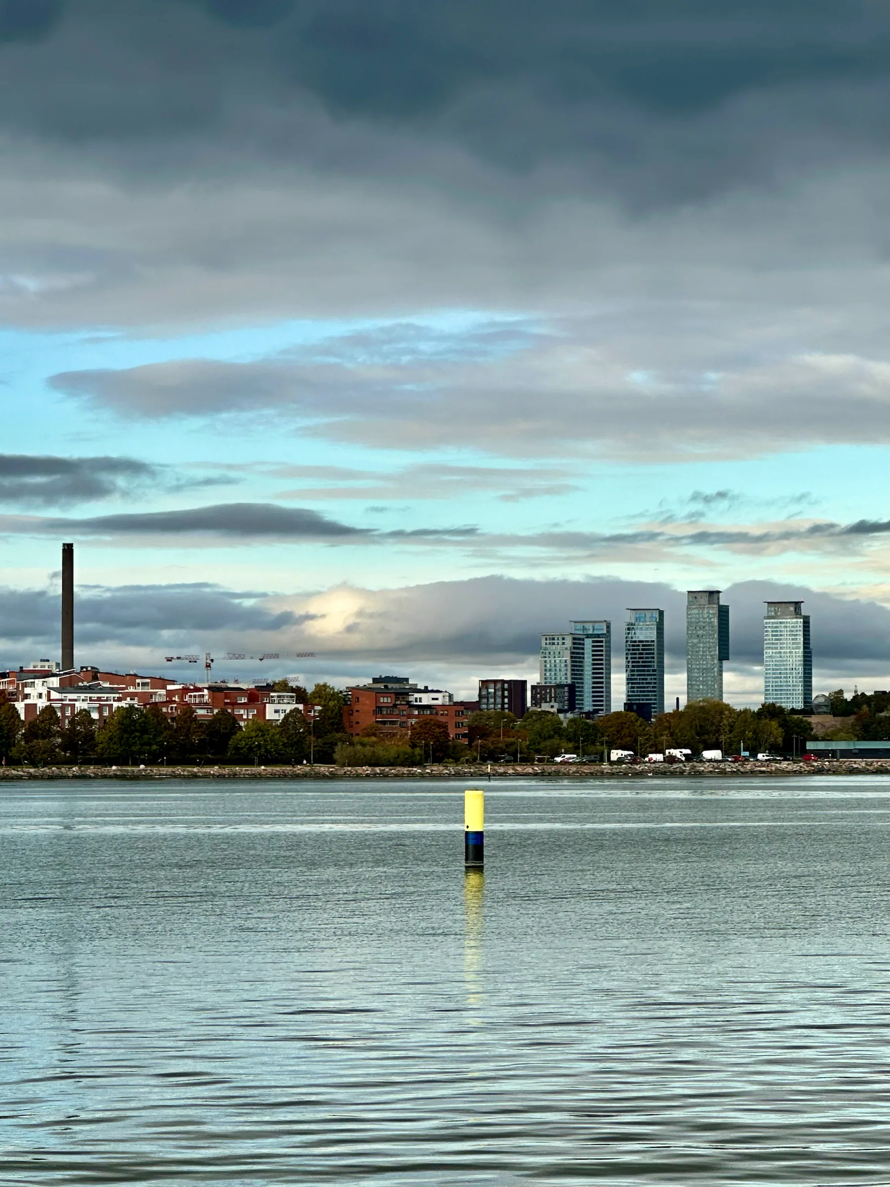 The Helsinki waterfront under evening clouds, Finland
