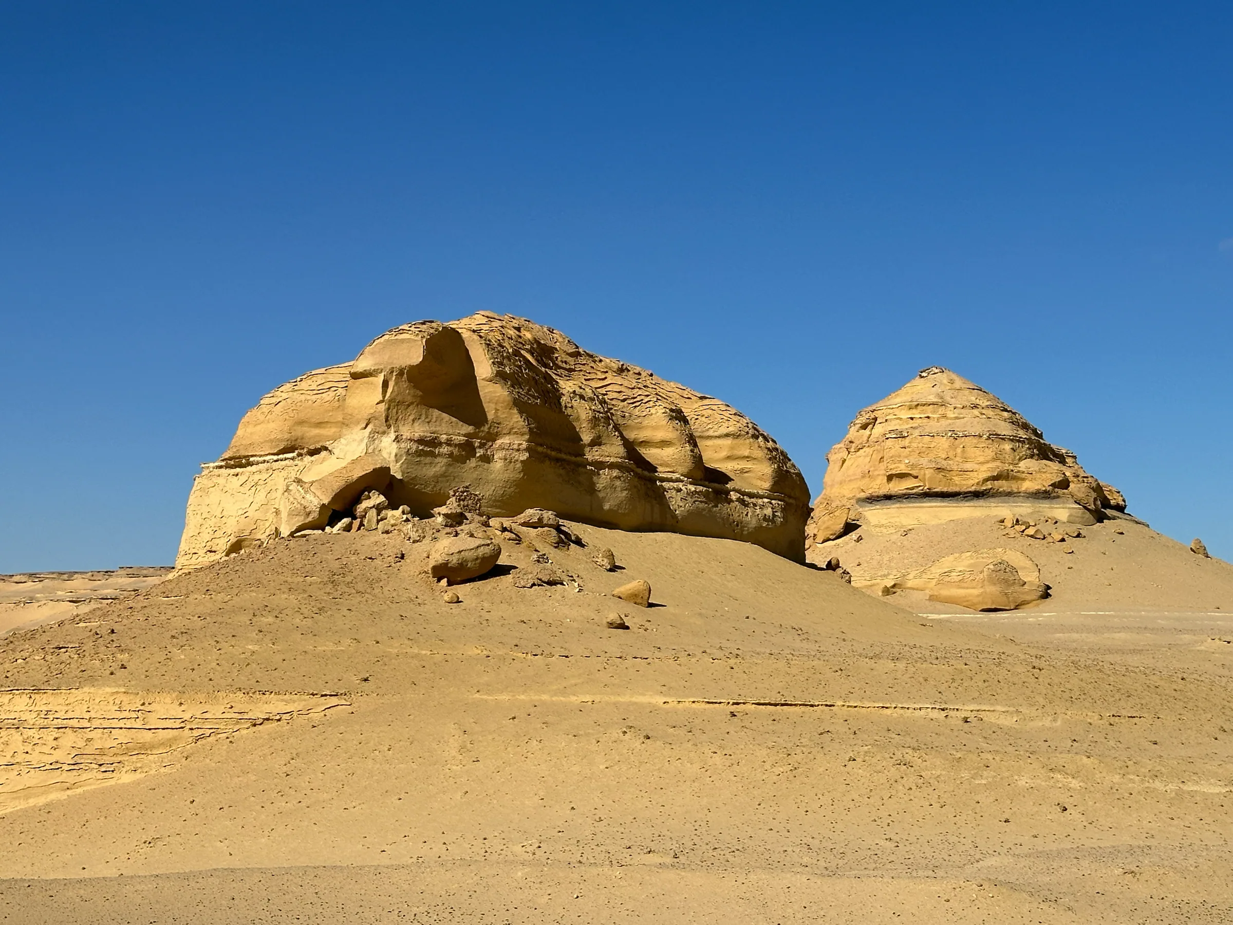 Rock formations in the sand, Egypt