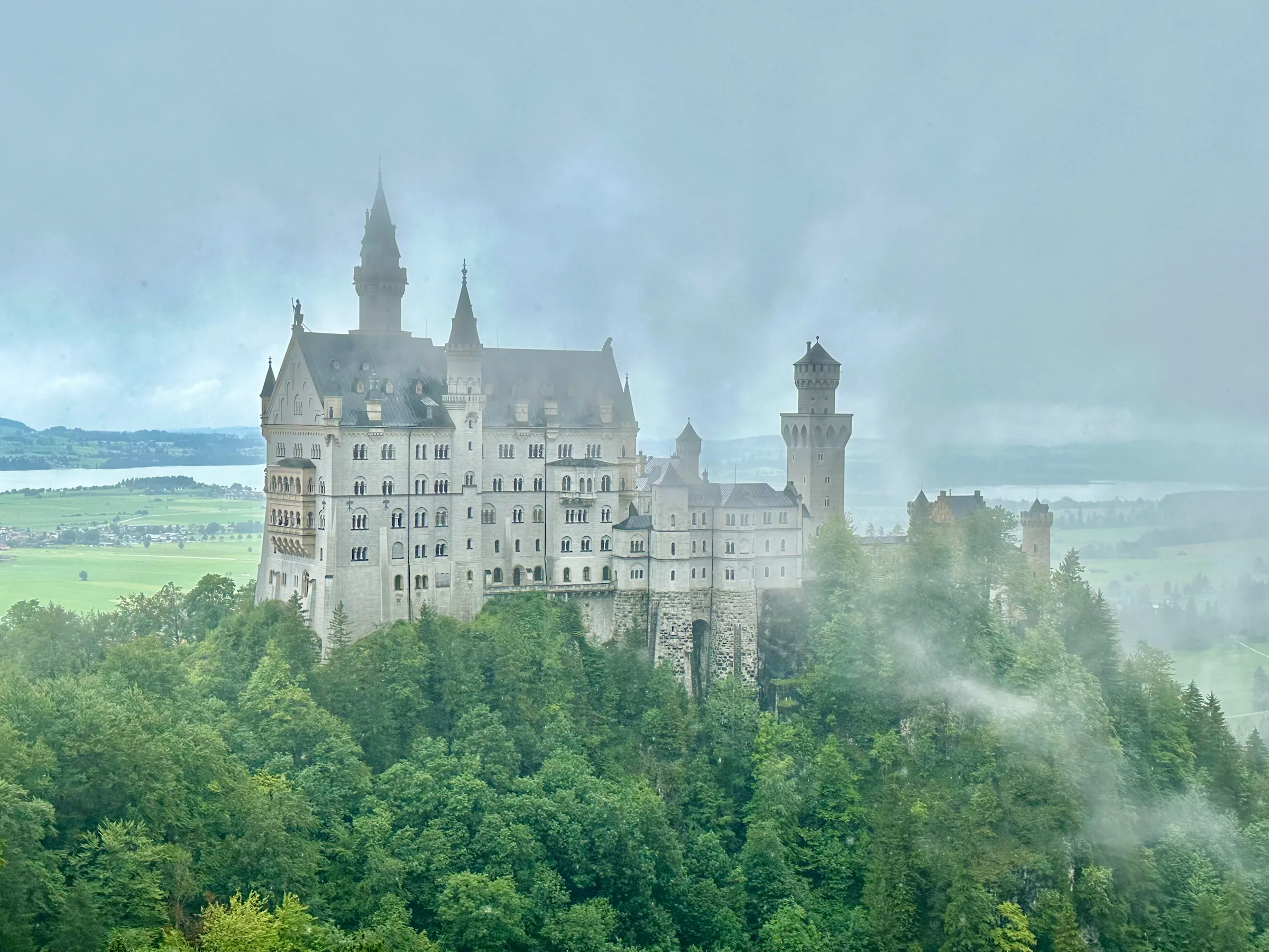 Neuschwanstein Castle in the mist, Germany
