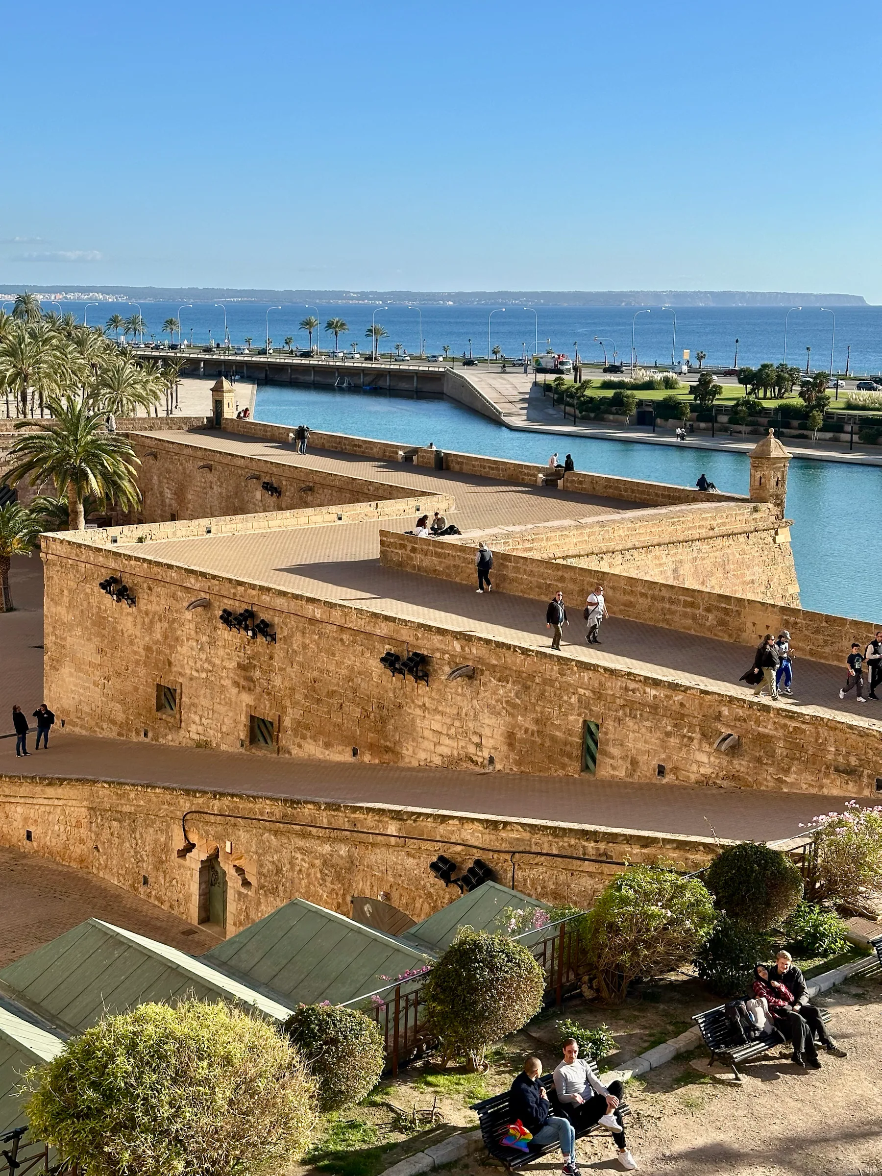 A waterfront fortress above the sea, Spain
